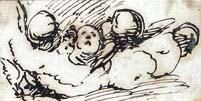 Salvator Rosa, heads of Cherubs